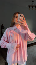 Soft Pink Akış Gömlek