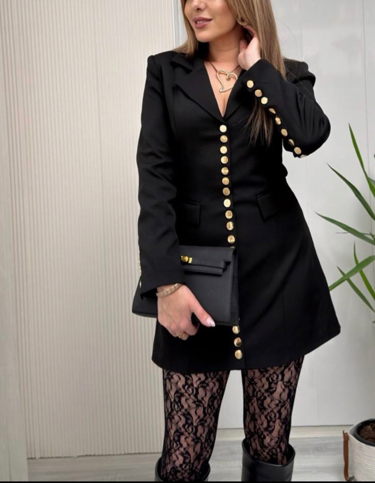 Düğmeli ,tasarım elbise