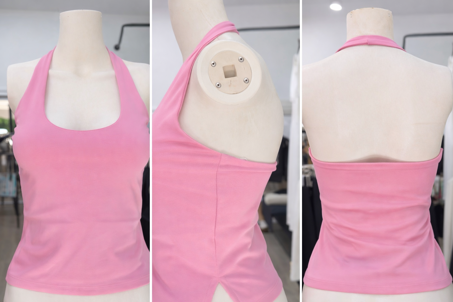 Halter Yaka Likralı Atlet Kadın Fit & Şık Basic Model