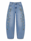 Taş İşleme Barrel Jean