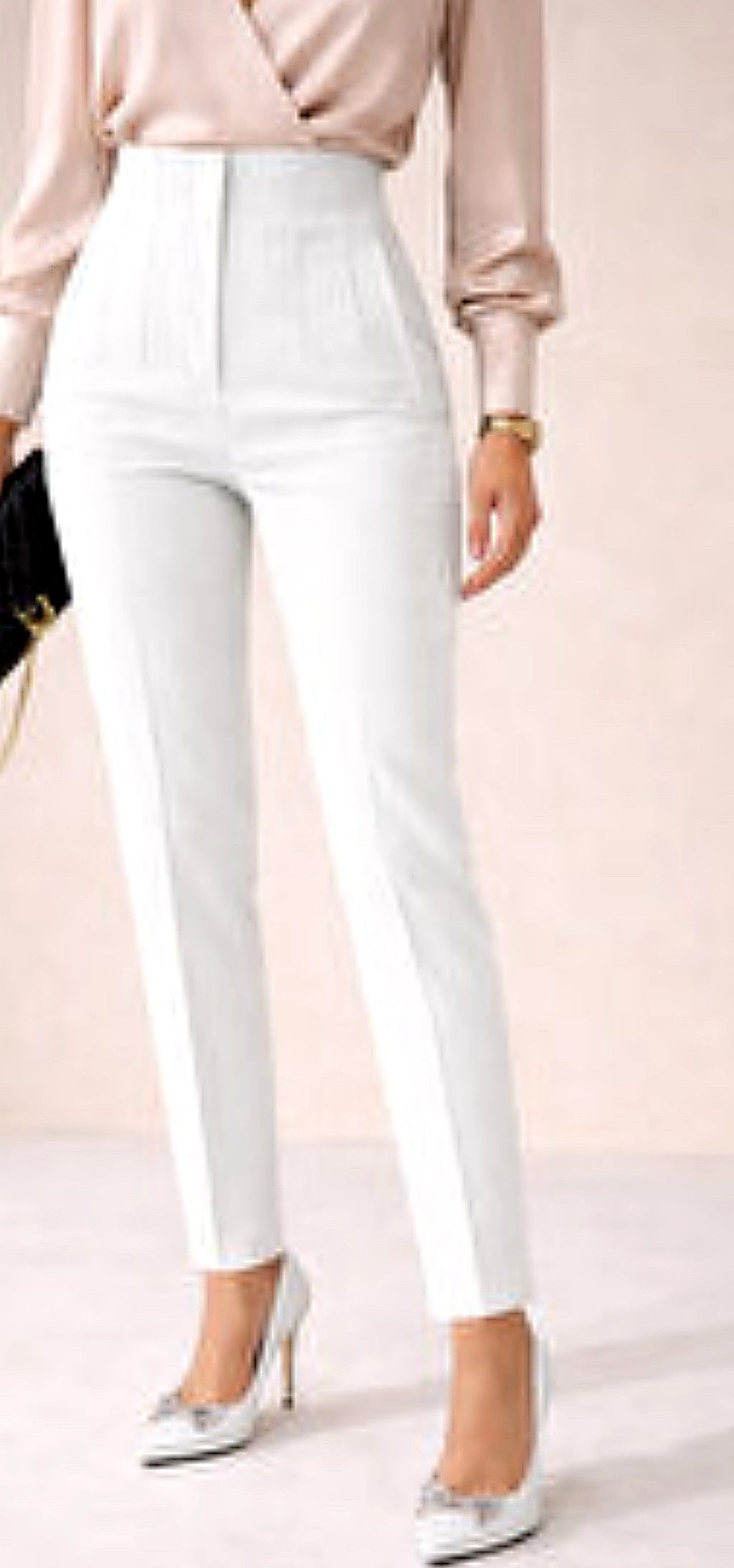 Zra model beyaz pensli pantolon