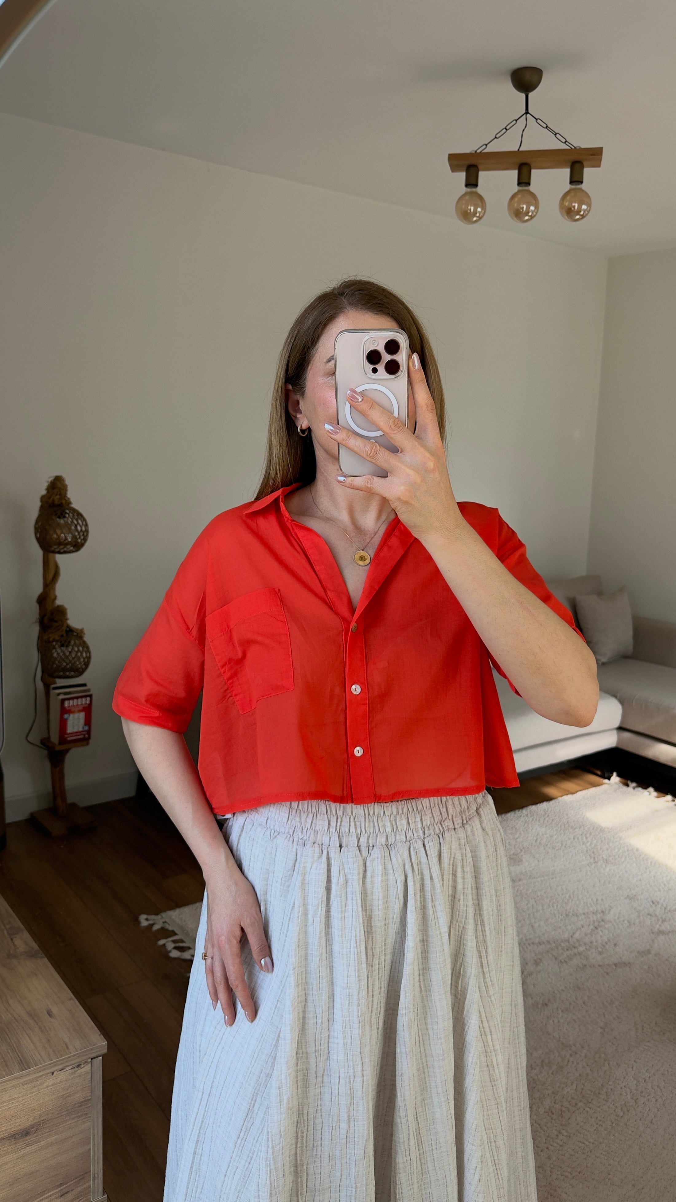 Krem Rengi Astarlı Keten Etek