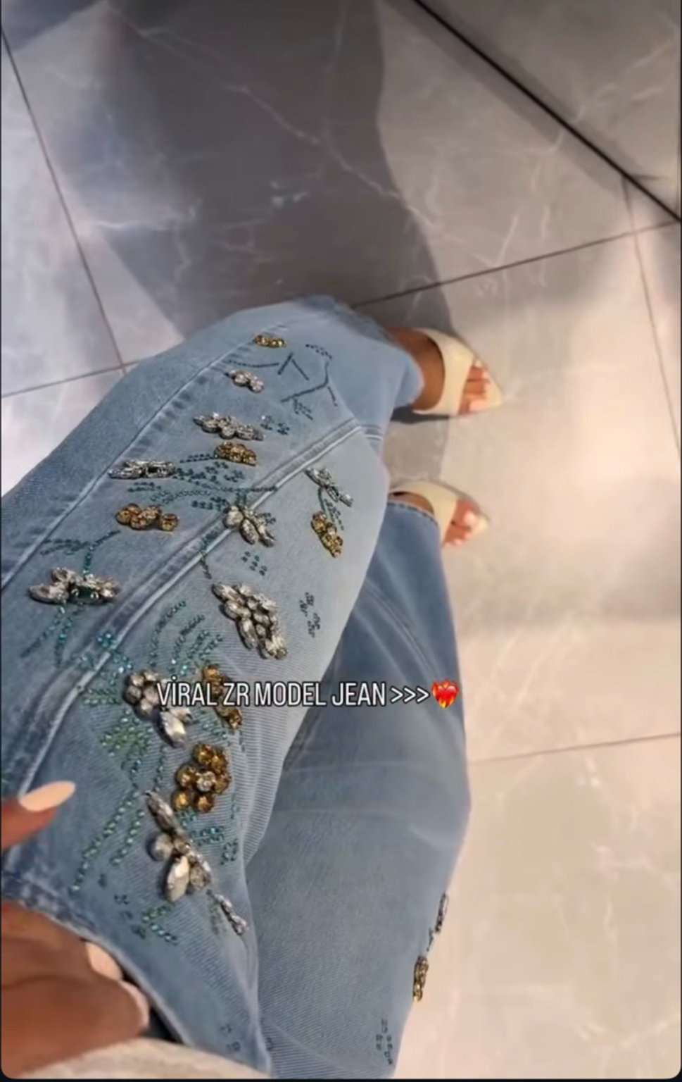 Taş İşleme Barrel Jean