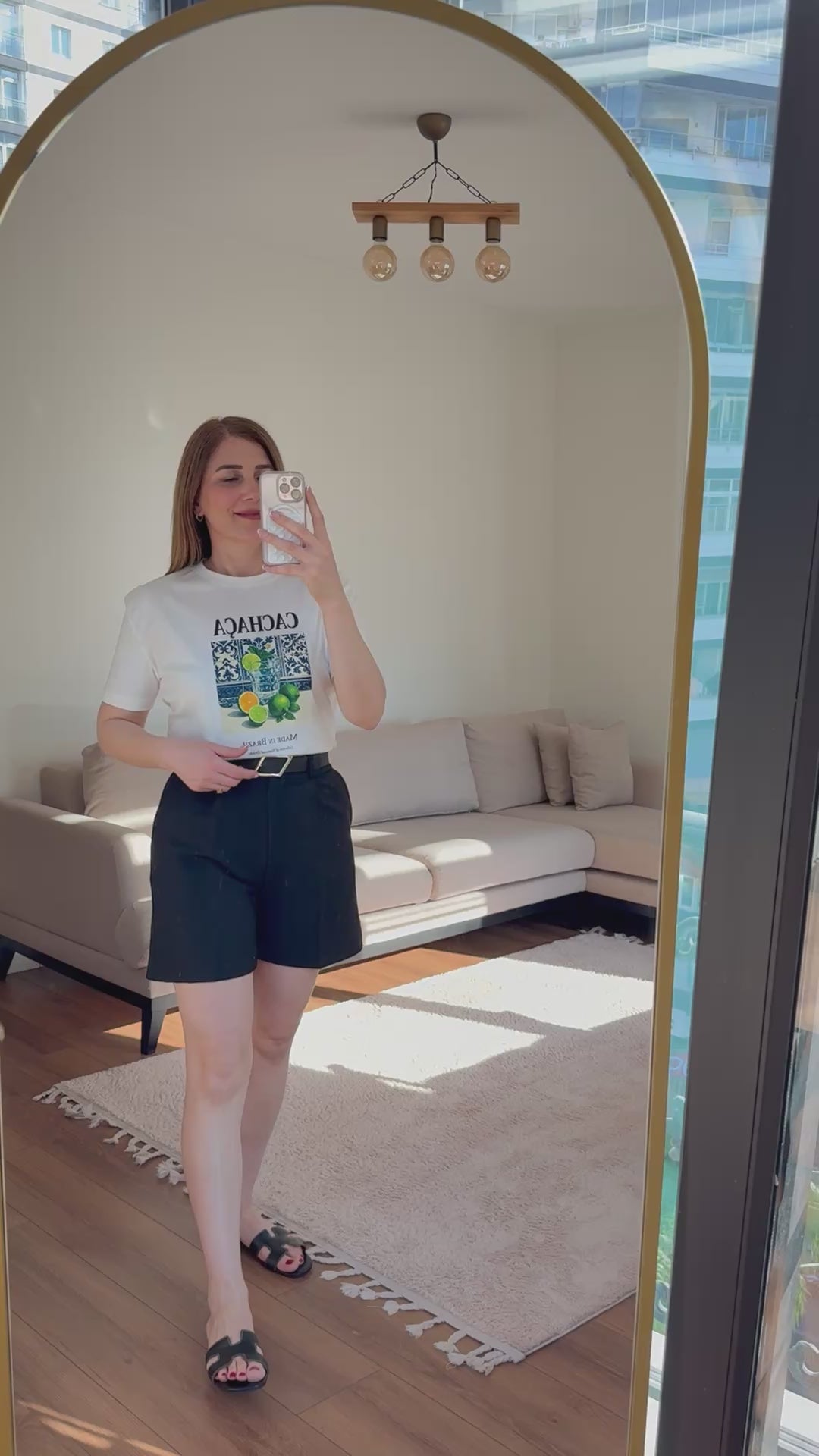 Cachaca Baskılı Beyaz Kadın Tişört 🍋
